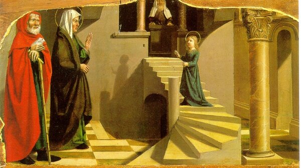 Введение Марии во храм Никола Дипр. ок. 1500 г. Париж, Лувр