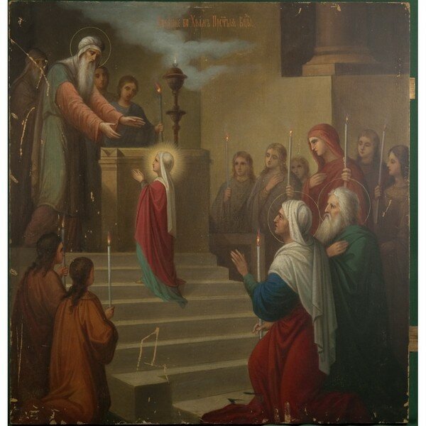 Икона (катол.) «Введение во храм Пресвятой Богородицы»