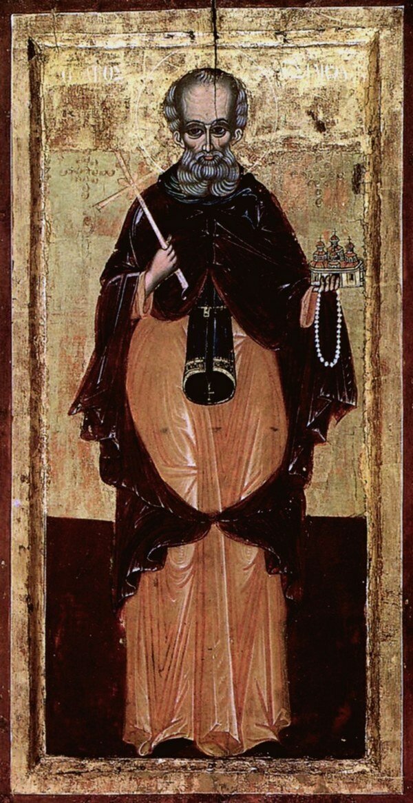 Преподобный Симон Мироточивый, Симонопетрский Греция. Афон XVIII век