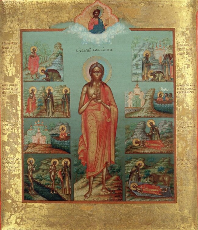 Икона святая Мария Египетская, в житии