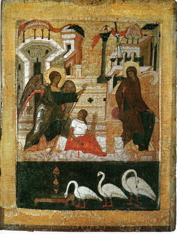 Икона Благовещение Пресвятой Богородицы, из Покровского монастыря в Суздале XVI века