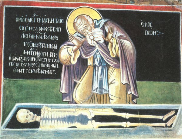 Преподобный Сисой перед гробницей Александра Македонского