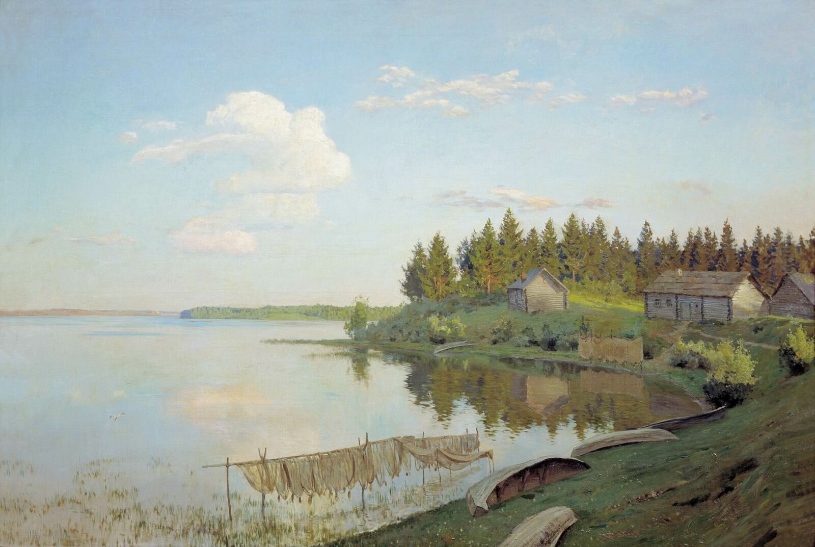 Левитан Исаак Ильич На озере 1893 