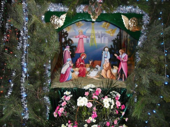 Рождественский вертеп в Свято-Николаевском соборе