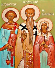 Святые мученики Лионские и Вьеннские: Санкт, Магур, Аттал и Бландина