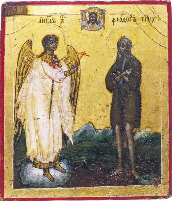 Ангел и преподобный Феодор Трихина
