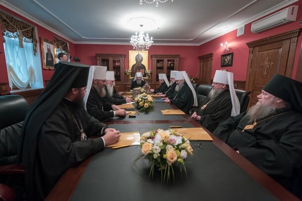 Заседание Священного Синода Украинской Православной Церкви